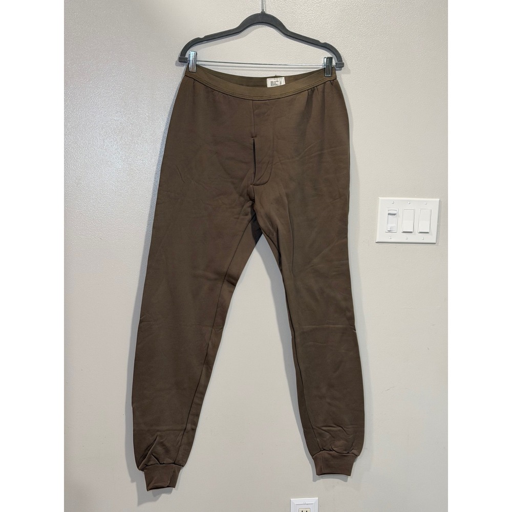 Military Issue Cold Weather Drawers Brown Polypropylene Thermal Pants XL